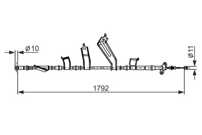 BOSCH 1 987 482 917 Fren Kablosu 47560SWA013