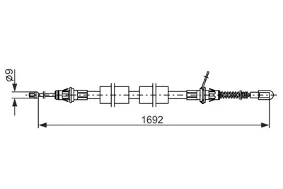BOSCH 1 987 482 925 Fren Kablosu 
