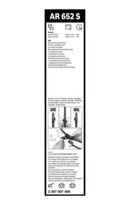 BOSCH 3 397 007 566 Aerotwın Sılecek Setı - [650/450 Mm] 