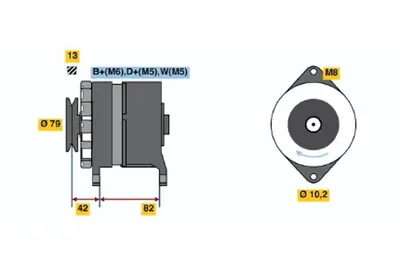 BOSCH 6 033 GB3 059 Alternator Atleon 140 4.0 09.1999 08.2006; Atleon 140 4.0 09.1999 10.2006 