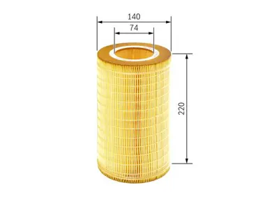 BOSCH F 026 400 204 Hava Fıltresı 5465653