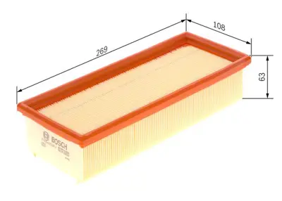 BOSCH F 026 400 263 Hava Fıltresı PHE100420