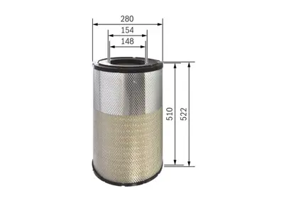 BOSCH F 026 400 314 Hava Fıltresı 11110022 7700056504 A0040943804