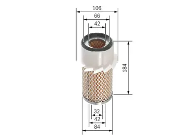 BOSCH F 026 400 337 Hava Fıltresı 