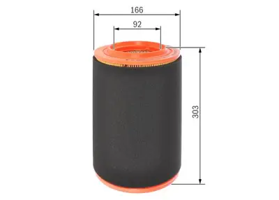 BOSCH F 026 400 370 Hava Fıltresı 1444SR K1367487080