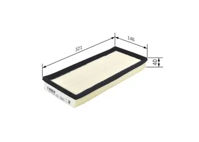 BOSCH F 026 400 452 Hava Fıltresı 95513051 FA1613