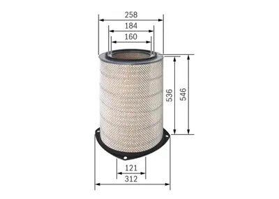 BOSCH F 026 400 605 Hava Fıltresı 16655631