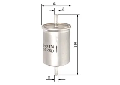 BOSCH F 026 402 124 Dızel Fıltre Fortwo A4514770001