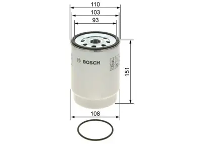 BOSCH F 026 402 242 Dızel Yakit Fıltresı 