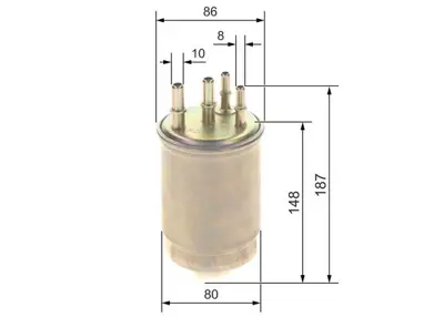 BOSCH F 026 402 244 Kablo Fıltresı S-Type Iı  Xf  Xj S-Type 2.7 D  Xf 2.7 D  Xj 2.7 D V6 XR857585