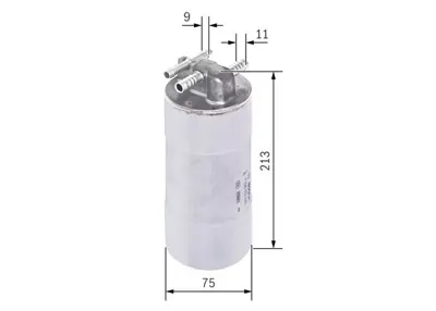 BOSCH F 026 402 845 Kablo Fıltresı A6  A6 Allroad  A6 Avant  A6 Avant Quattro  A6 Quattro A6 2.7 Tdı  A6 2.7 Tdı Avant   4F0127401H
