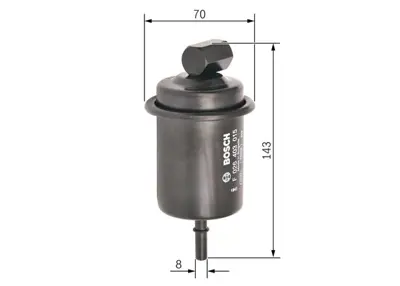 BOSCH F 026 403 015 Benzın Fıltresı Atos; Santro 3191105000