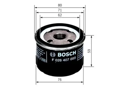 BOSCH F 026 407 055 Yag Fıltresı 2904941
