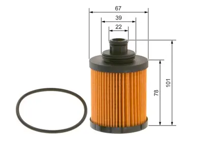 BOSCH F 026 407 067 Yag Fıltresı Swıft 05> Splash 08> Doblo Fıorıno Lınea 1.3d Multıjet Astra H Combo Corsa C / D 1.3cdt 1651185E10000 73504027 93193573 95517669 9S516731C2A