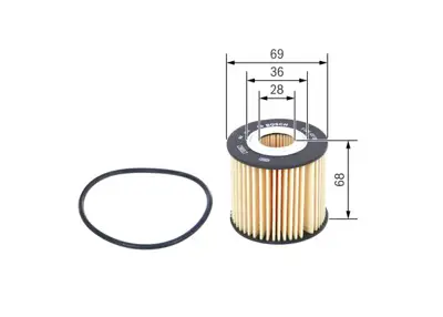 BOSCH F 026 407 093 Yag Fıltresı Corolla-Aurıs 1,4 D4d 2007-2012 - Corola-Aurıs 1,4 D4d 2012-> Yarıs 1,4 D4d 2006 ->vers 415231110 4152YZZA8