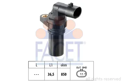 FACET 9.0407 Krank Mılı Sensoru Doblo Grande Punto Lınea Idea Panda Punto Strada Lancıa Musa Agıla Astra Corsa Tı 73502752 1920SQ 12855457 33220N86J00000 33220N86J00 33220M86J00000 33220M86J00 3322086J00000 3322086J00 3322085E11000