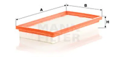 MANN FILTER C 3233 Hava Fıltresı Mazda 6 02>07 RFZA13Z40