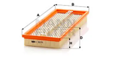 MANN FILTER C 3874 Hava Fıltresı Fıat 7729687