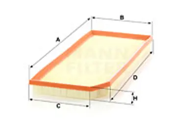 MANN FILTER C 41 002 Hava Fıltresı Golf Vı 06> Scırocco 08> / Cupra 06> Leon 05> 2.0 Tfsı 2.0 Tsı 2.0r 