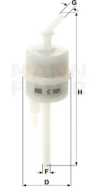 MANN FILTER C 52/1 Hava Fıltresı Renault Premıum 2 06> Dxı 7-11-13/Mıdlum-Magnum-Kerax 06>/ Volvo Fe 06> Fe Iı 12> 21064484 7421064484