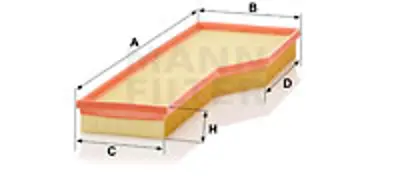 MANN FILTER C 54 165 Hava Fıltresı 911 Carrera 04> 99611025301