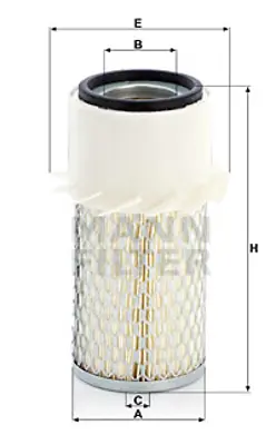 MANN FILTER C 934 x Fıltre 11715871 70247060 E7410157
