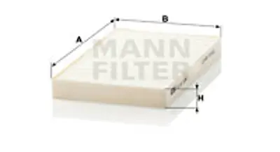 MANN FILTER CU 20 005-2 Kabin Filtresi Hyundaı Tucson 2.0 Crdi 113hp 09/04-12/05 971332E960