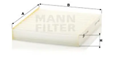 MANN FILTER CU 2145 Kabin Filtresi Subaru Impreza Iı Gd/Gg 2.0 Wrx Stı 265hp 02/02-12/05 G3010FE200