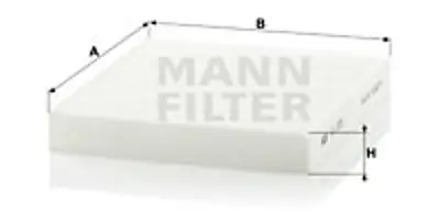 MANN FILTER CU 2351 Polen Fıltresı Honda 80291ST3E01 JKR100080