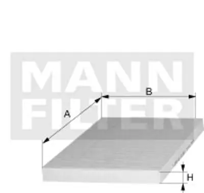 MANN FILTER CU 24 027 Polen Fıltresı P301 C Elysee Eb2m (1.2 Vtı 12v) Dv6dted (1.6hdı 8v) Euro5 Motor 9814237680