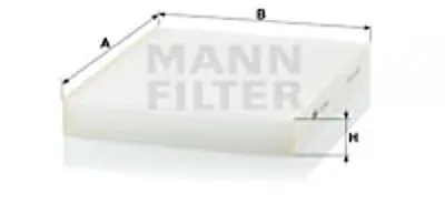 MANN FILTER CU 26 001 Polen Fıltresı Hyundaı 971333J100AT