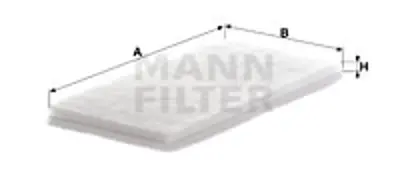 MANN FILTER CU 2603 (10) Polen Fıltresı Sprınter Crafter 06> A0018358747