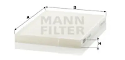 MANN FILTER CU 2620 Kabın Fıltresı Kaleos 2,0 Dcı 150hp 2008> 27891JY15A