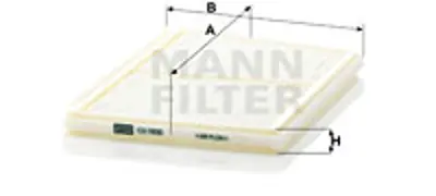 MANN FILTER CU 2930 Kabin Filtresi Renault Scenic I 1.9 Dti 80hp 04/01-06/03 7701205279
