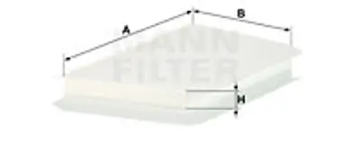 MANN FILTER CU 3461 Polen Fıltresı W203 02>07 Cl203 02>08 S203 01>07 C209 02>09 A209 02>10 A2038300118