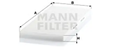 MANN FILTER CU 4594 Polen Fıltresı Iveco Stralıs Cursor 9 11 13 Euro6 Motorlar 504024890