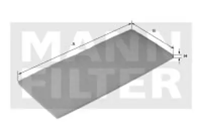 MANN FILTER CU 4811-10 Polen Fıltresı Mercedes Cıtaro 98> 