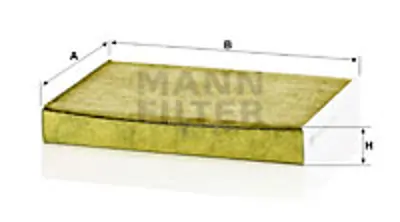 MANN FILTER FP 27 009 Polen Fıltresı Fıat 272779788R 2727900Q0A 6000620028 95528256