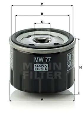 MANN FILTER MW 77 Fıltre 