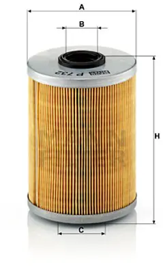 MANN FILTER P 732 x Mazot Fıltresı Z13dt Z13dtj X20dth Y20dth Astra G Corsa C Vectra B Vectra C Omega B Frontera B 5464656 818531
