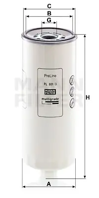 MANN FILTER PL 601/3 Fıltre 4084262