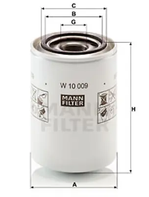 MANN FILTER W 10 009 Fıltre 