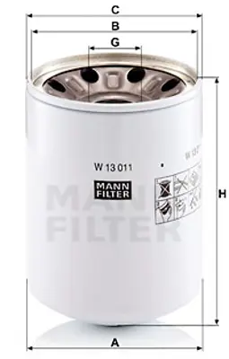 MANN FILTER W 13 011 x Fıltre 