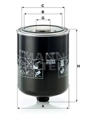 MANN FILTER W 1374/11 Fıltre 
