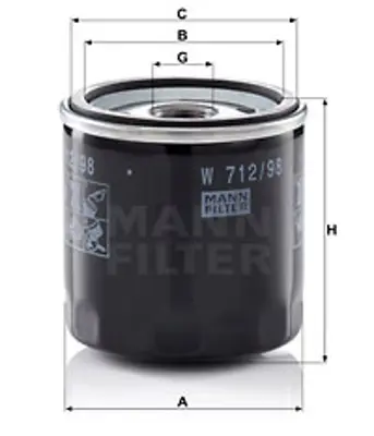 MANN FILTER W 712/98 Fıltre 3840525
