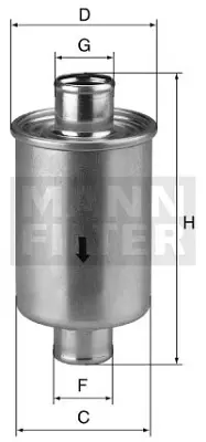 MANN FILTER W 811/1 Fıltre 