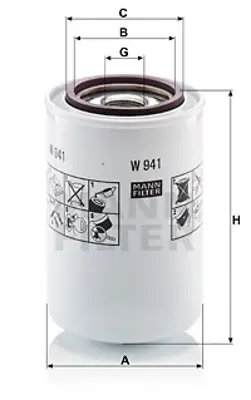 MANN FILTER W 941 Fıltre 