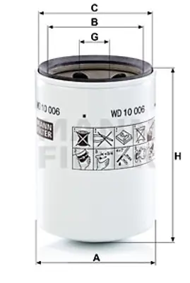MANN FILTER WD 10 006 Fıltre 