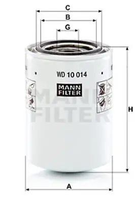 MANN FILTER WD 10 014 Fıltre 