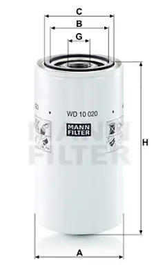 MANN FILTER WD 10 020 Fıltre 3474000100